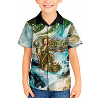 Gaia Mother Of Earth Goddess Hawaiian Shirt Greek Mythology Sacred Geometry Fantasy