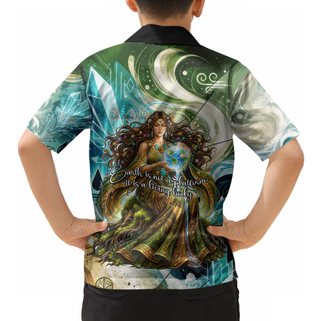 Gaia Mother Of Earth Goddess Hawaiian Shirt Greek Mythology Sacred Geometry Fantasy