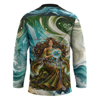 Gaia Mother Of Earth Goddess Hockey Jersey Greek Mythology Sacred Geometry Fantasy