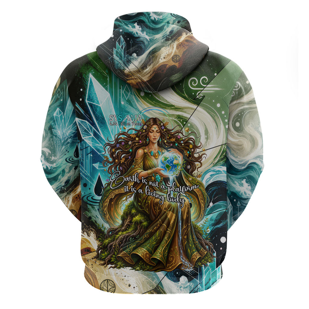 Gaia Mother Of Earth Goddess Hoodie Greek Mythology Sacred Geometry Fantasy
