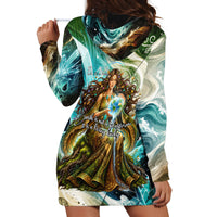 Gaia Mother Of Earth Goddess Hoodie Dress Greek Mythology Sacred Geometry Fantasy