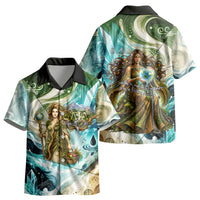 Gaia Mother Of Earth Goddess Kid Hawaiian Shirt Greek Mythology Sacred Geometry Fantasy
