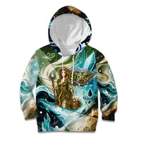 Gaia Mother Of Earth Goddess Kid Hoodie Greek Mythology Sacred Geometry Fantasy
