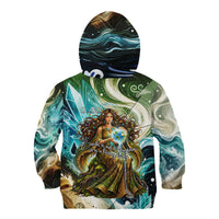 Gaia Mother Of Earth Goddess Kid Hoodie Greek Mythology Sacred Geometry Fantasy