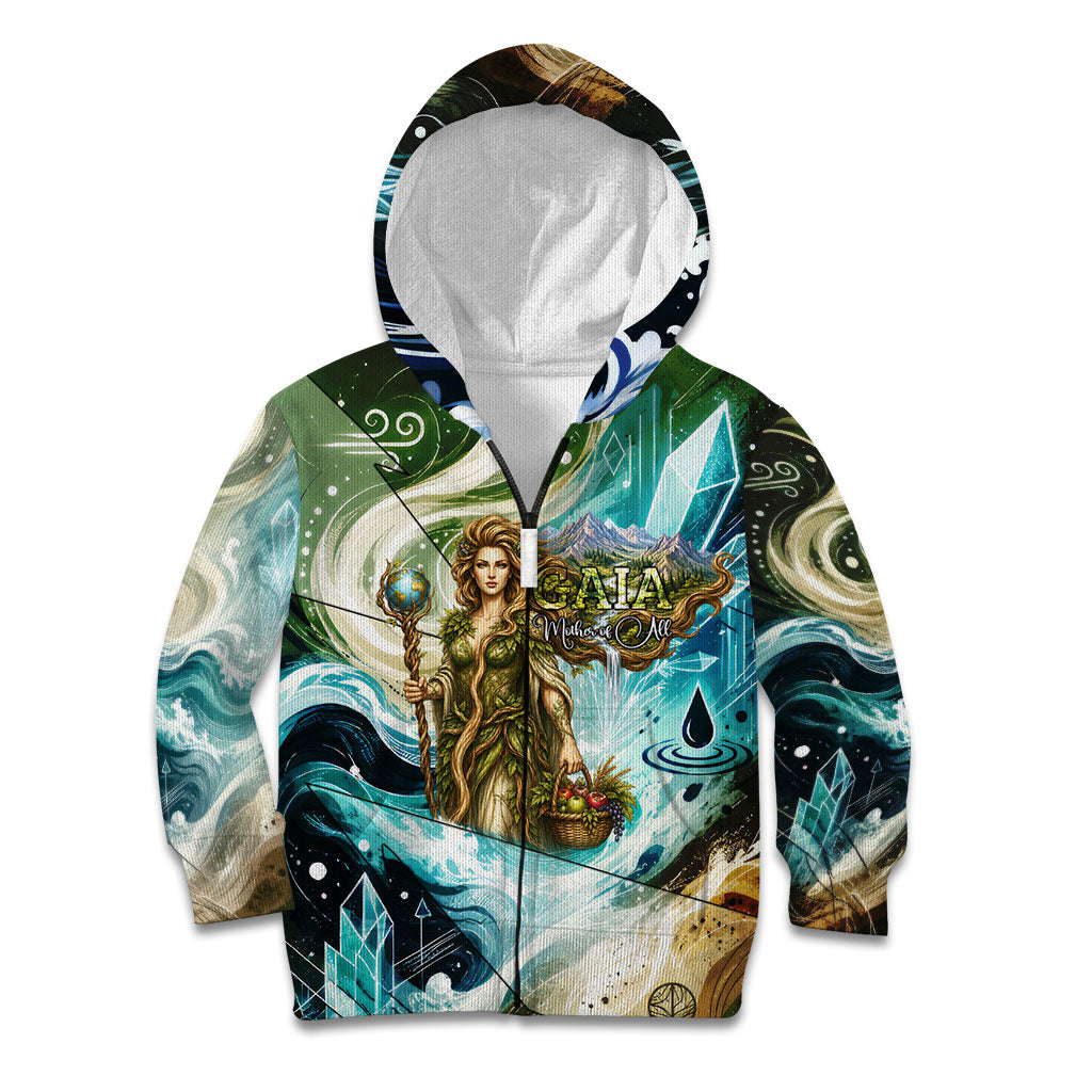 Gaia Mother Of Earth Goddess Kid Hoodie Greek Mythology Sacred Geometry Fantasy