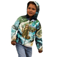 Gaia Mother Of Earth Goddess Kid Hoodie Greek Mythology Sacred Geometry Fantasy