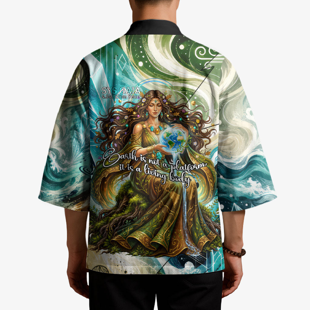 Gaia Mother Of Earth Goddess Kimono Greek Mythology Sacred Geometry Fantasy