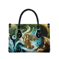 Gaia Mother Of Earth Goddess Leather Bag Greek Mythology Sacred Geometry Fantasy