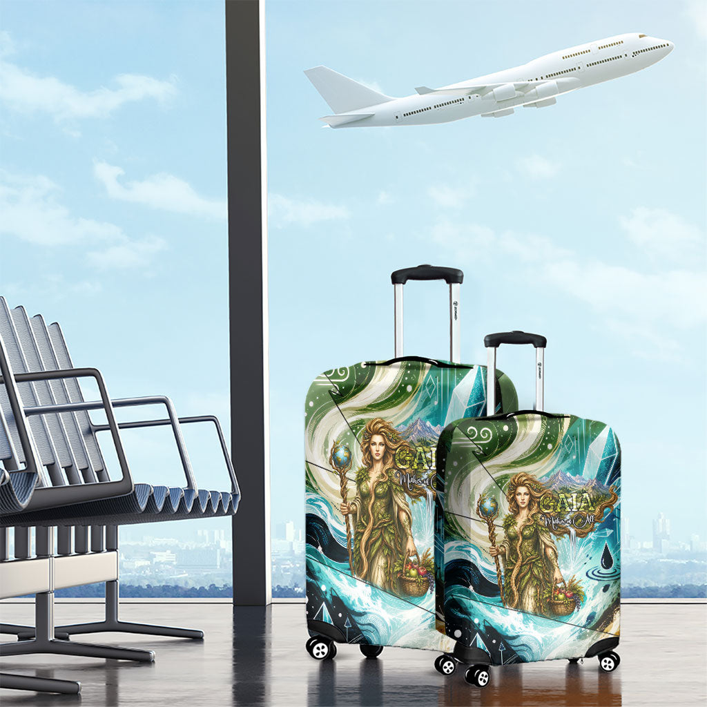 Gaia Mother Of Earth Goddess Luggage Cover Greek Mythology Sacred Geometry Fantasy