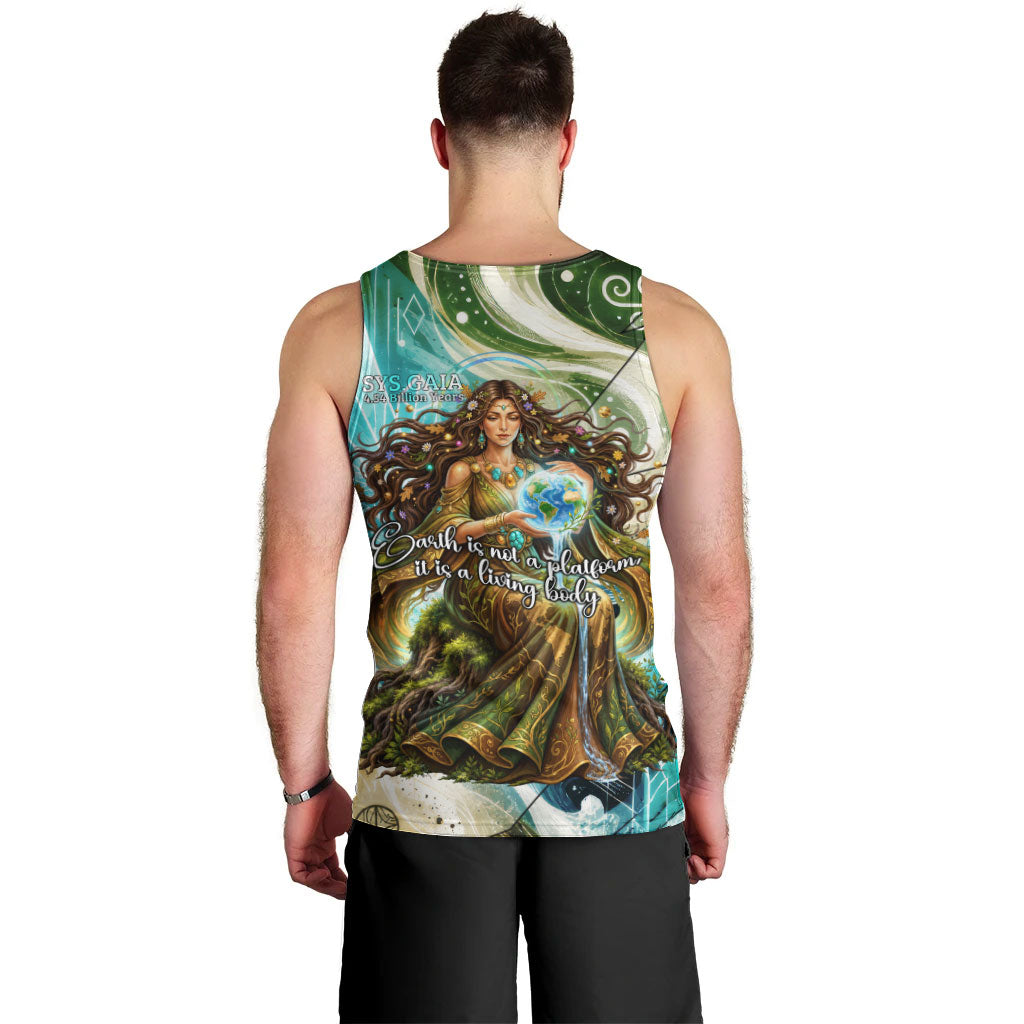 Gaia Mother Of Earth Goddess Men Tank Top Greek Mythology Sacred Geometry Fantasy