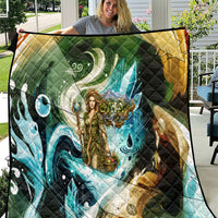Gaia Mother Of Earth Goddess Quilt Greek Mythology Sacred Geometry Fantasy