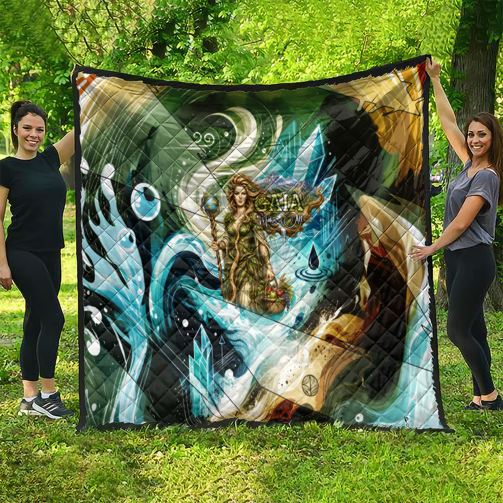 Gaia Mother Of Earth Goddess Quilt Greek Mythology Sacred Geometry Fantasy