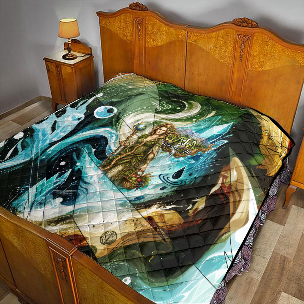 Gaia Mother Of Earth Goddess Quilt Greek Mythology Sacred Geometry Fantasy