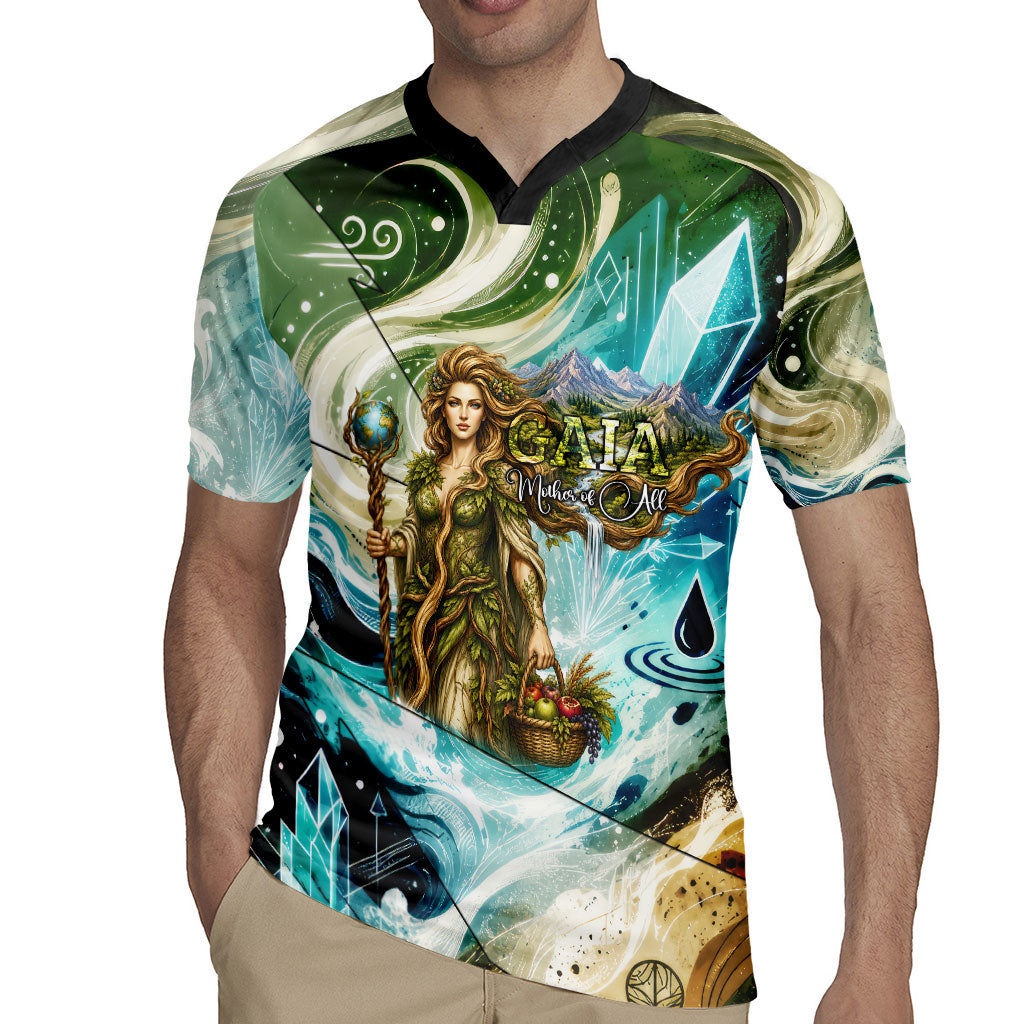 Gaia Mother Of Earth Goddess Rugby Jersey Greek Mythology Sacred Geometry Fantasy