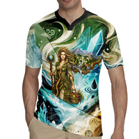 Gaia Mother Of Earth Goddess Rugby Jersey Greek Mythology Sacred Geometry Fantasy