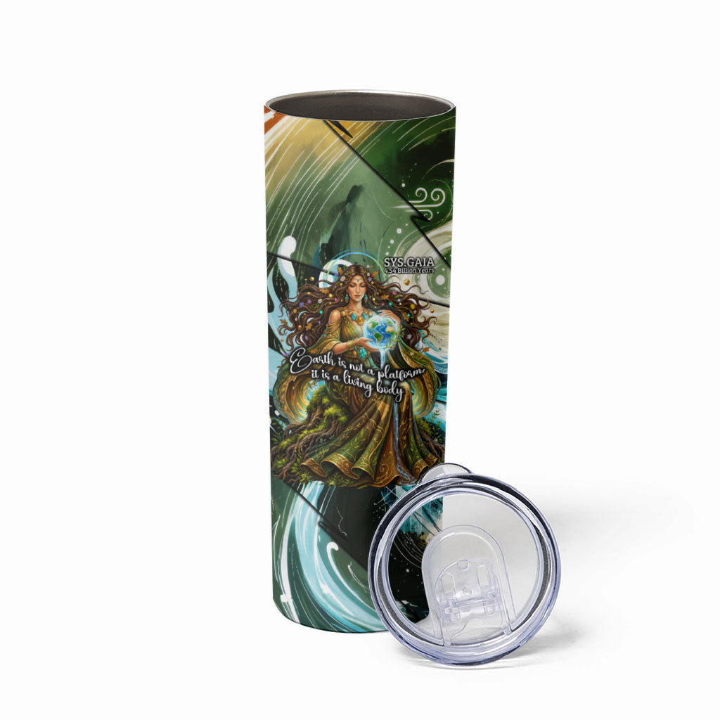 Gaia Mother Of Earth Goddess Skinny Tumbler Greek Mythology Sacred Geometry Fantasy