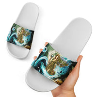 Gaia Mother Of Earth Goddess Slide Sandals Greek Mythology Sacred Geometry Fantasy