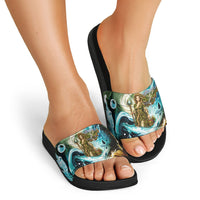 Gaia Mother Of Earth Goddess Slide Sandals Greek Mythology Sacred Geometry Fantasy