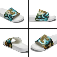 Gaia Mother Of Earth Goddess Slide Sandals Greek Mythology Sacred Geometry Fantasy