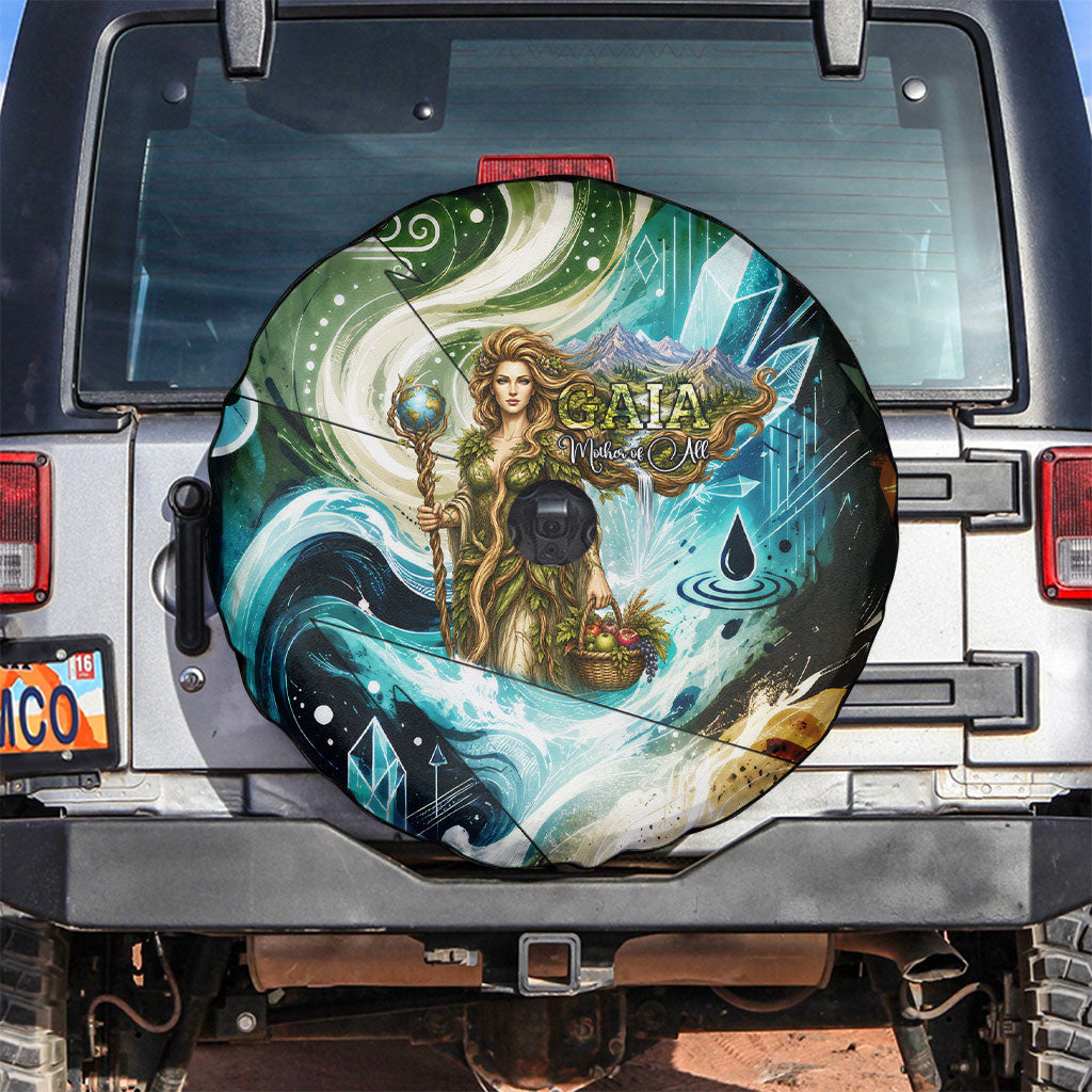 Gaia Mother Of Earth Goddess Spare Tire Cover Greek Mythology Sacred Geometry Fantasy