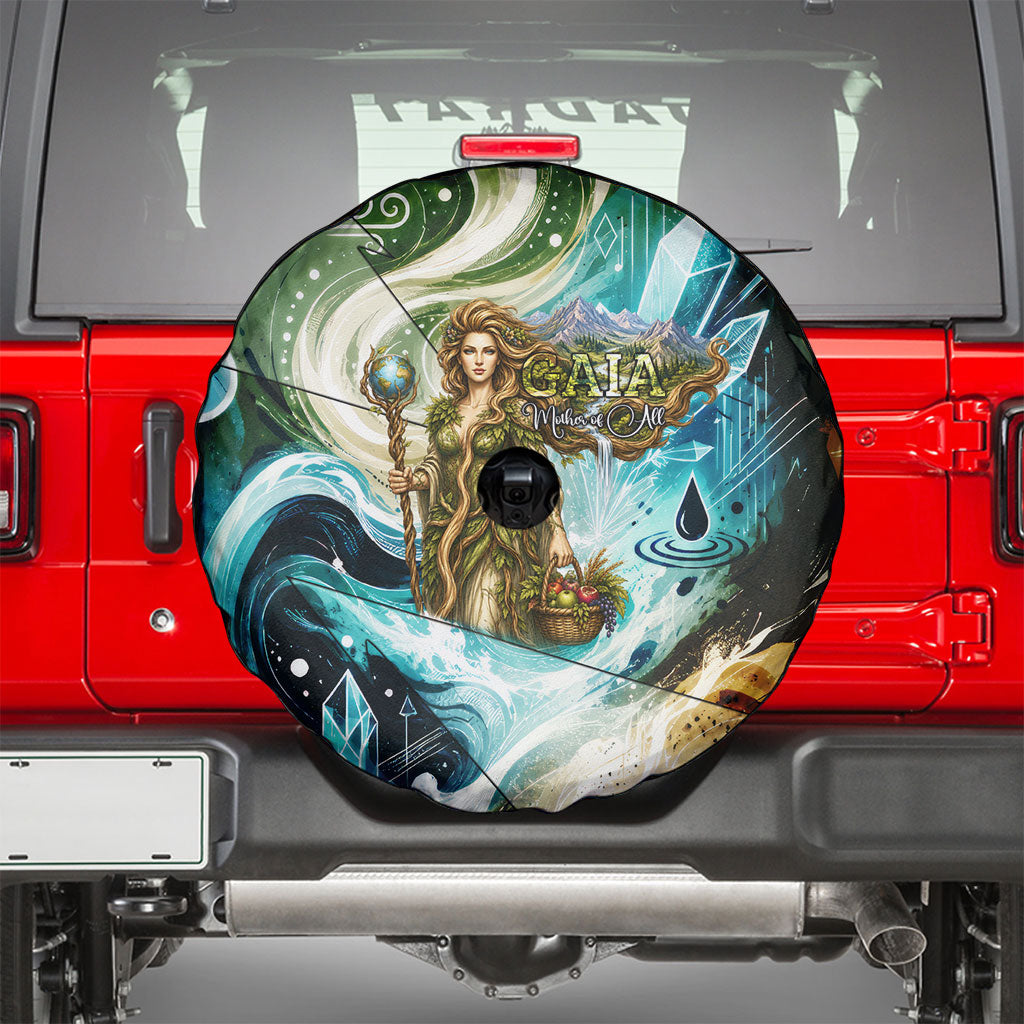 Gaia Mother Of Earth Goddess Spare Tire Cover Greek Mythology Sacred Geometry Fantasy