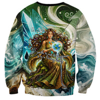 Gaia Mother Of Earth Goddess Sweatshirt Greek Mythology Sacred Geometry Fantasy