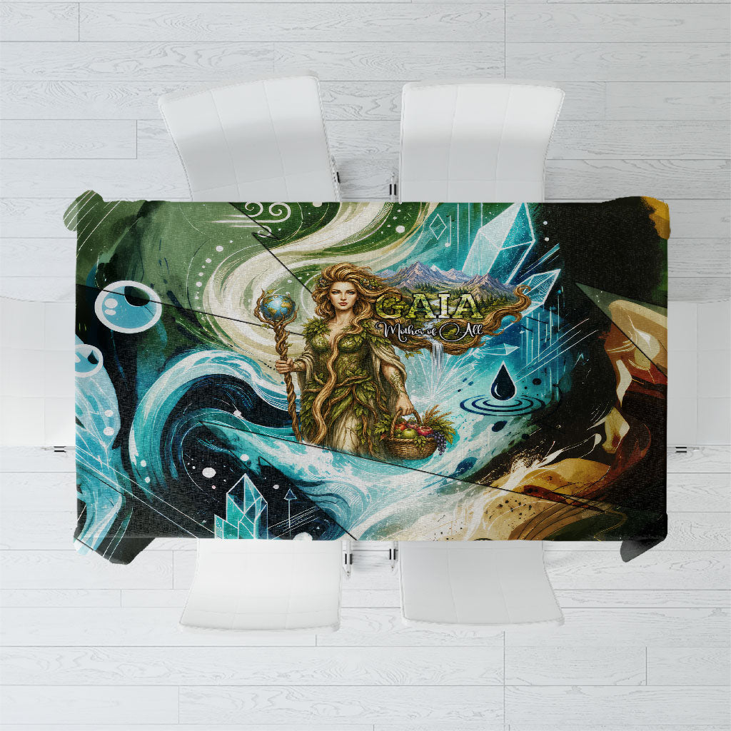Gaia Mother Of Earth Goddess Tablecloth Greek Mythology Sacred Geometry Fantasy