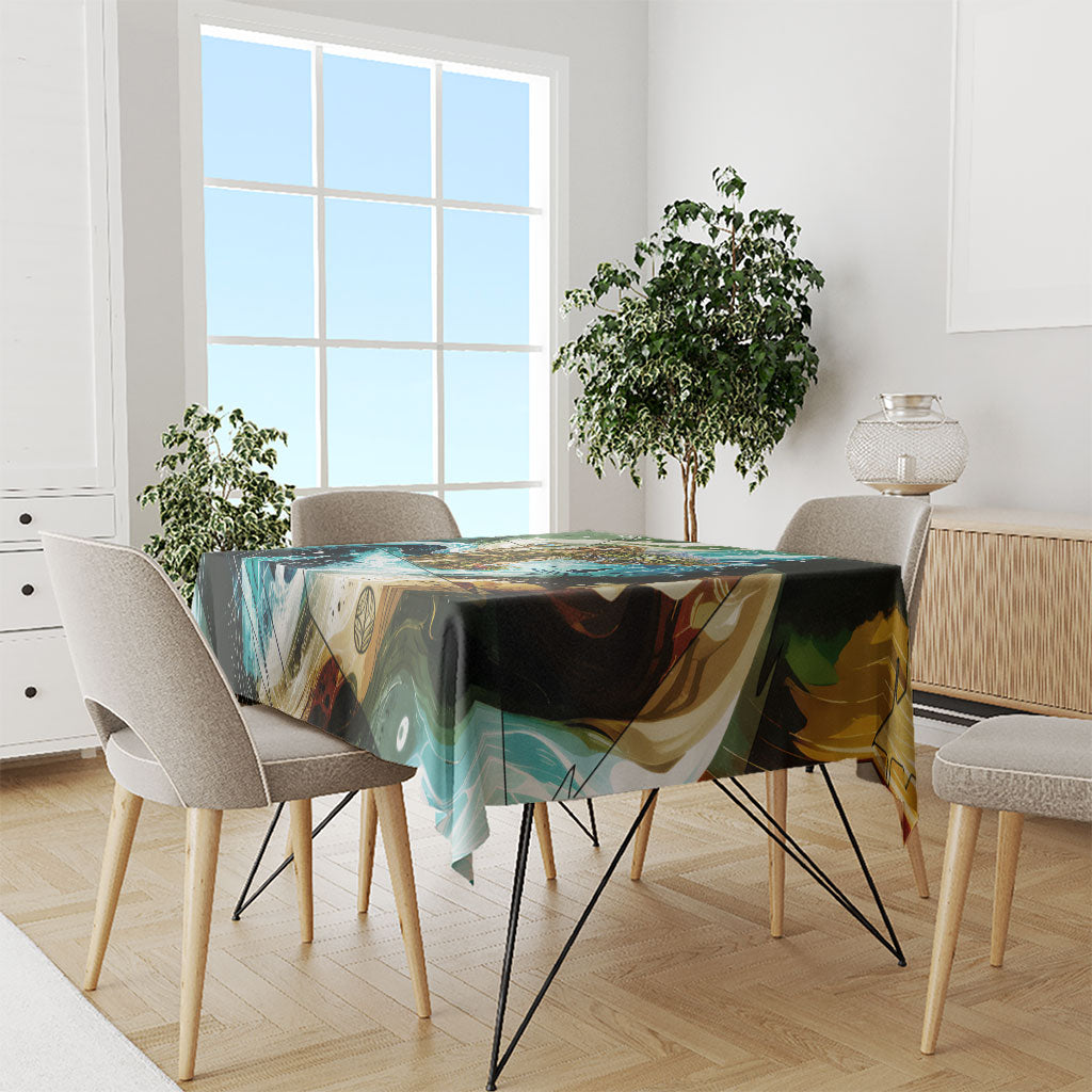 Gaia Mother Of Earth Goddess Tablecloth Greek Mythology Sacred Geometry Fantasy