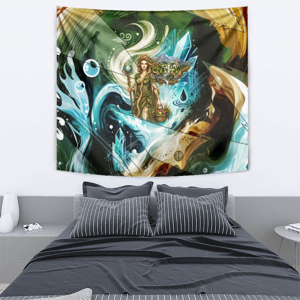 Gaia Mother Of Earth Goddess Tapestry Greek Mythology Sacred Geometry Fantasy