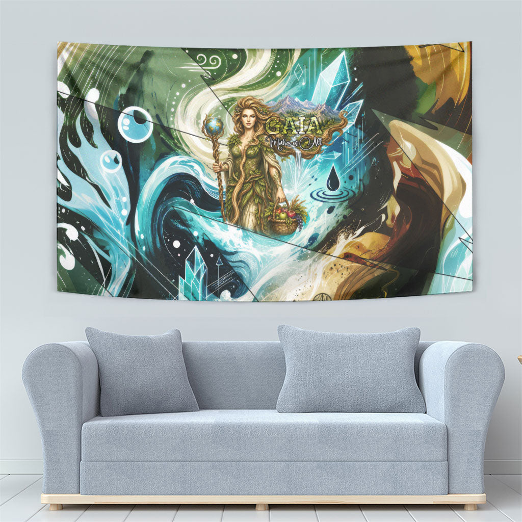 Gaia Mother Of Earth Goddess Tapestry Greek Mythology Sacred Geometry Fantasy
