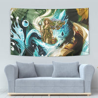 Gaia Mother Of Earth Goddess Tapestry Greek Mythology Sacred Geometry Fantasy