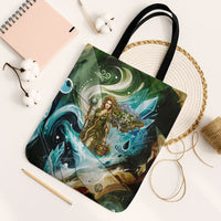 Gaia Mother Of Earth Goddess Tote Bag Greek Mythology Sacred Geometry Fantasy