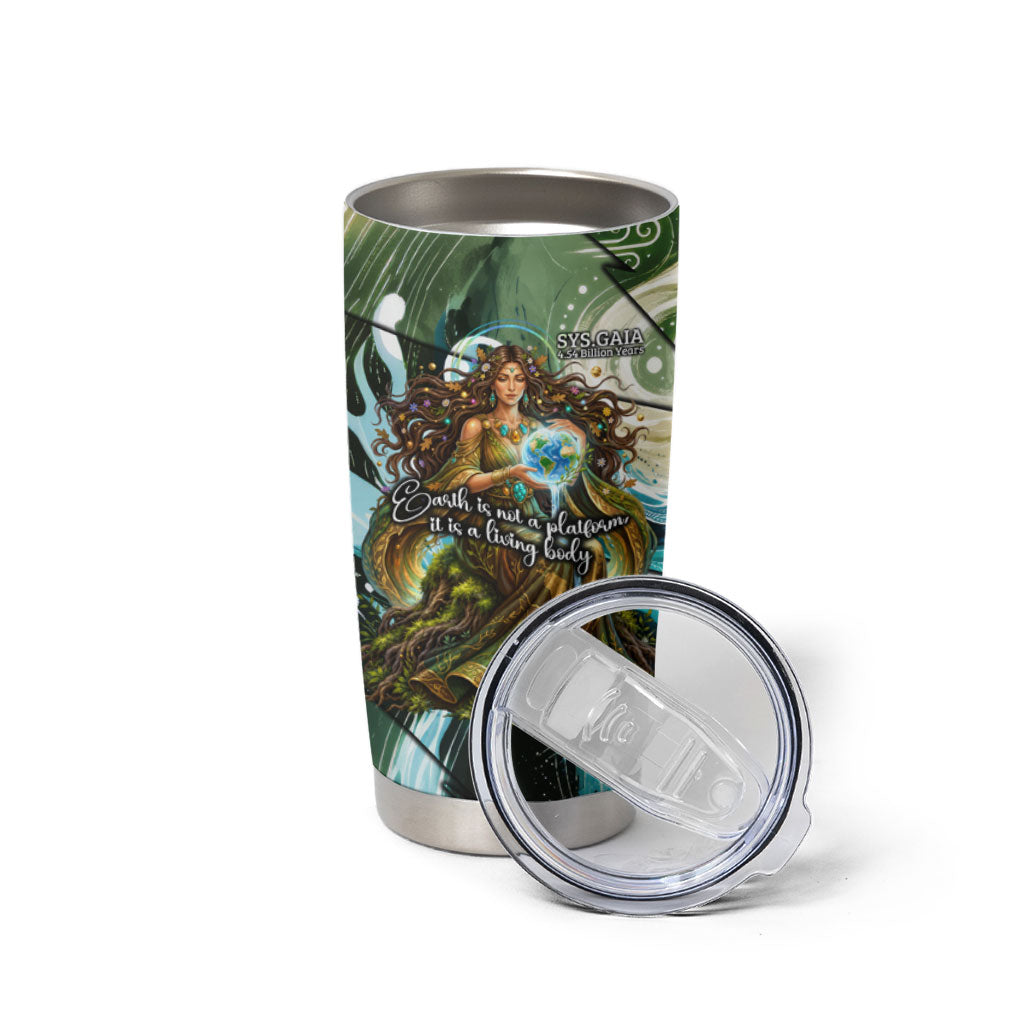 Gaia Mother Of Earth Goddess Tumbler Cup Greek Mythology Sacred Geometry Fantasy