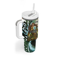Gaia Mother Of Earth Goddess Tumbler With Handle Greek Mythology Sacred Geometry Fantasy