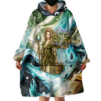 Gaia Mother Of Earth Goddess Wearable Blanket Hoodie Greek Mythology Sacred Geometry Fantasy