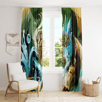Gaia Mother Of Earth Goddess Window Curtain Greek Mythology Sacred Geometry Fantasy