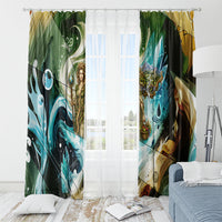 Gaia Mother Of Earth Goddess Window Curtain Greek Mythology Sacred Geometry Fantasy