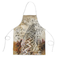 Gaia Mother Earth Sacred Eye Apron Greek Vintage Botanical Sketch Esoteric Spiritual Floral