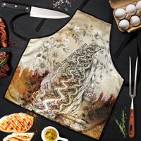 Gaia Mother Earth Sacred Eye Apron Greek Vintage Botanical Sketch Esoteric Spiritual Floral