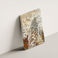Gaia Mother Earth Sacred Eye Canvas Wall Art Greek Vintage Botanical Sketch Esoteric Spiritual Floral