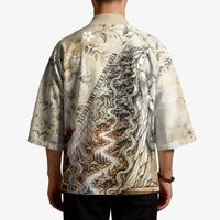 Gaia Mother Earth Sacred Eye Kimono Greek Vintage Botanical Sketch Esoteric Spiritual Floral