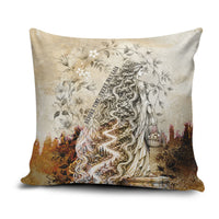 Gaia Mother Earth Sacred Eye Pillow Cover Greek Vintage Botanical Sketch Esoteric Spiritual Floral
