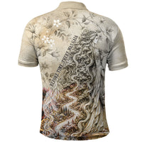 Gaia Mother Earth Sacred Eye Polo Shirt Greek Vintage Botanical Sketch Esoteric Spiritual Floral
