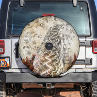 Gaia Mother Earth Sacred Eye Spare Tire Cover Greek Vintage Botanical Sketch Esoteric Spiritual Floral