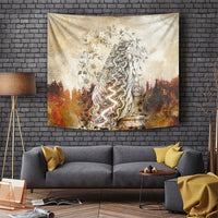 Gaia Mother Earth Sacred Eye Tapestry Greek Vintage Botanical Sketch Esoteric Spiritual Floral