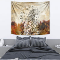 Gaia Mother Earth Sacred Eye Tapestry Greek Vintage Botanical Sketch Esoteric Spiritual Floral