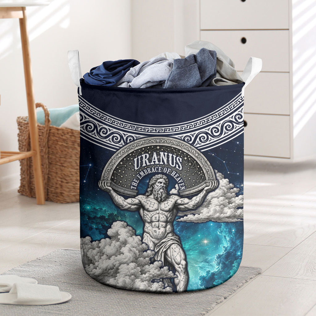 Uranus Greek God Of The Sky Laundry Basket Greek Mythology Celestial Zodiac Constellation Vintage