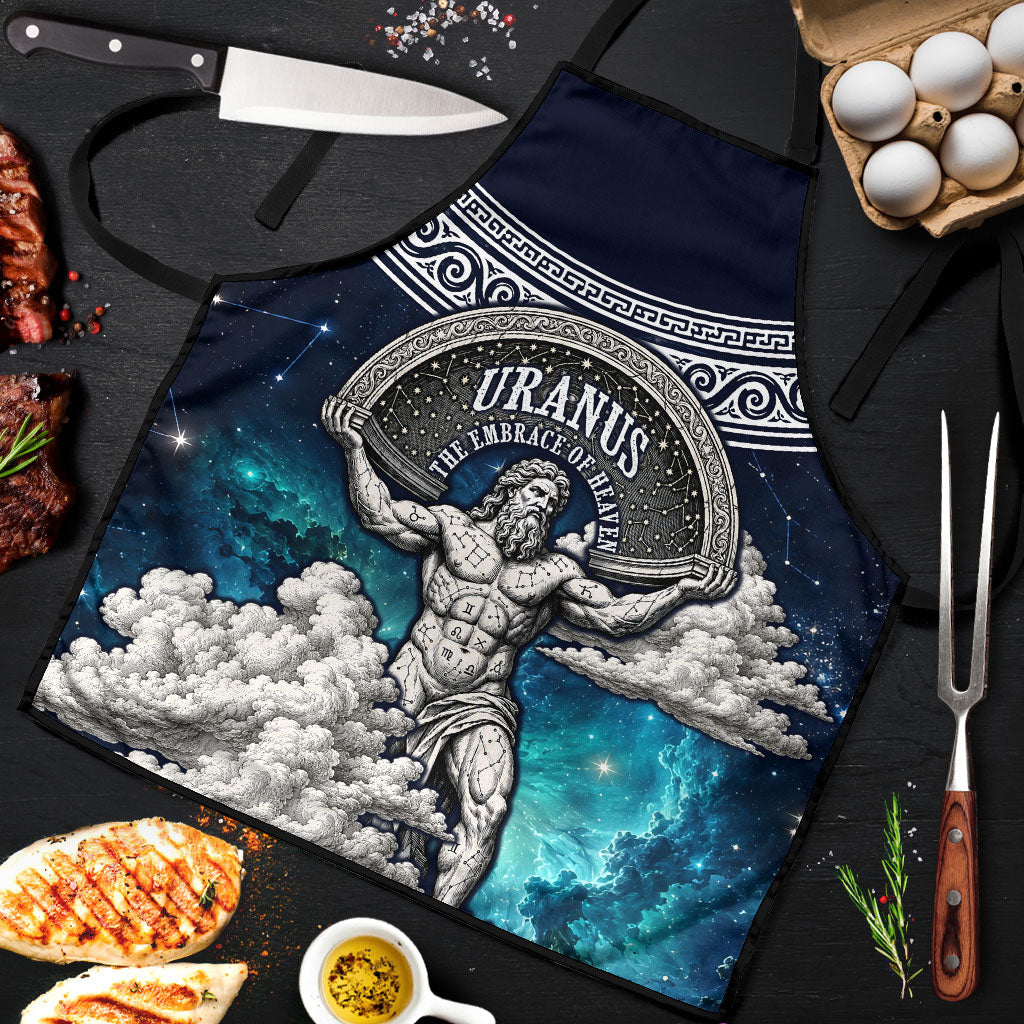Uranus Greek God Of The Sky Apron Greek Mythology Celestial Zodiac Constellation Vintage