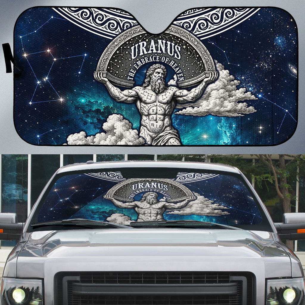 Uranus Greek God Of The Sky Auto Sun Shade Greek Mythology Celestial Zodiac Constellation Vintage