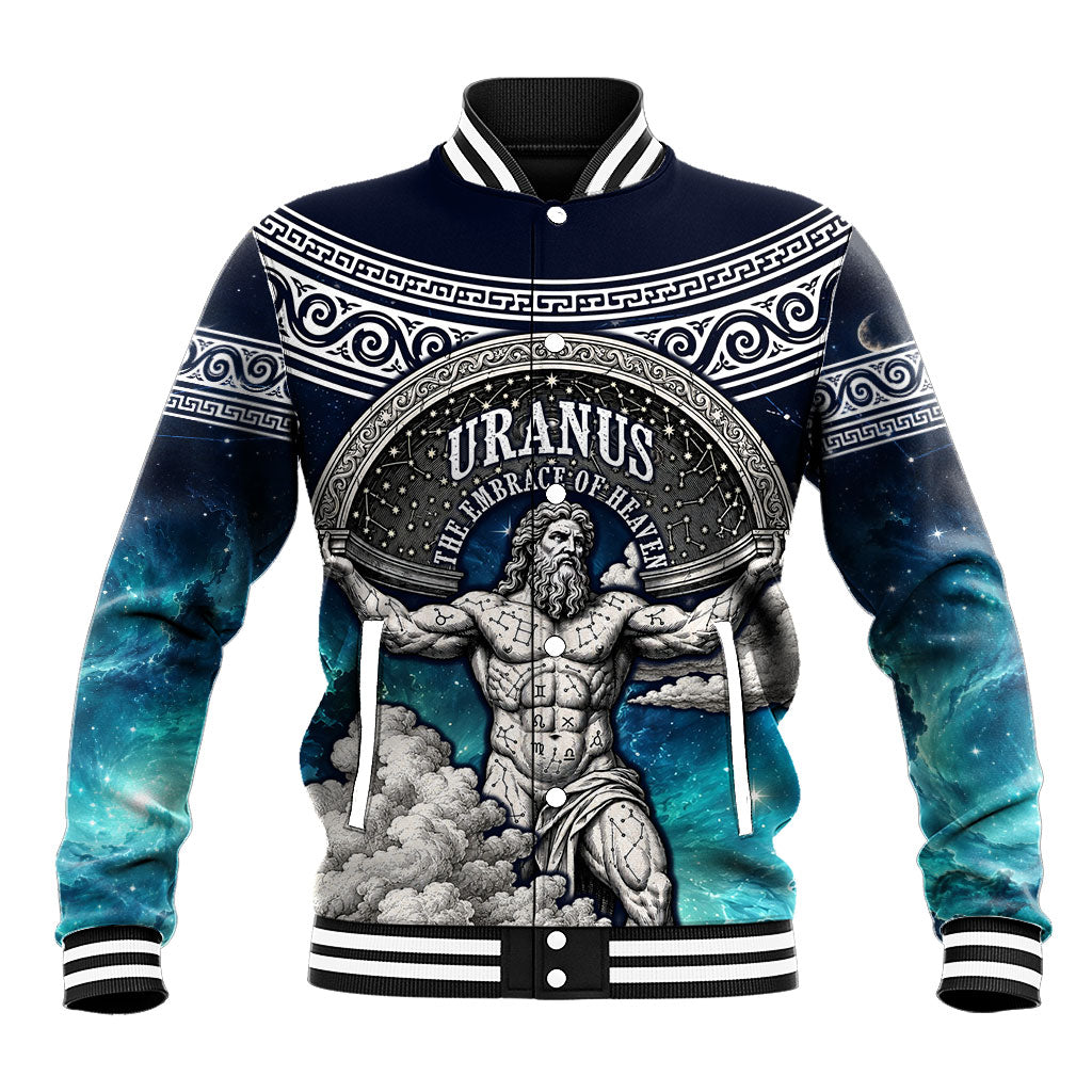 Uranus Greek God Of The Sky Baseball Jacket Greek Mythology Celestial Zodiac Constellation Vintage